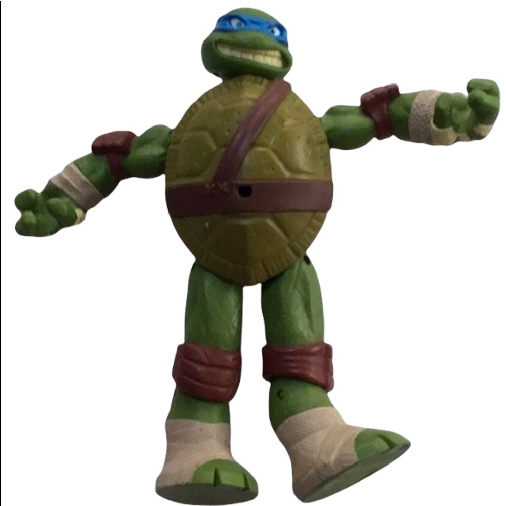 Teenage Mutant Ninja Turtle Bendable Action Figure Blue‎ Mask Leonardo 2012
